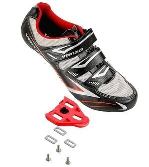 Venzo Bicycle Men's Road Cycling Riding Shoes 3 Strap Men's Size 12